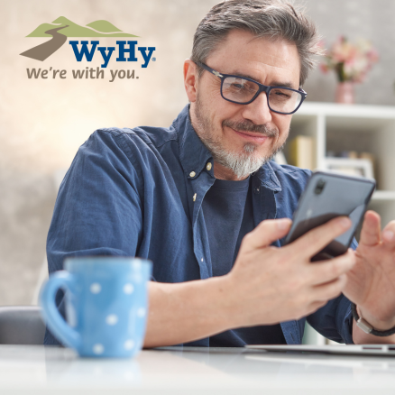 Man relieved after using WyHy's Skip-a-Pay feature.
